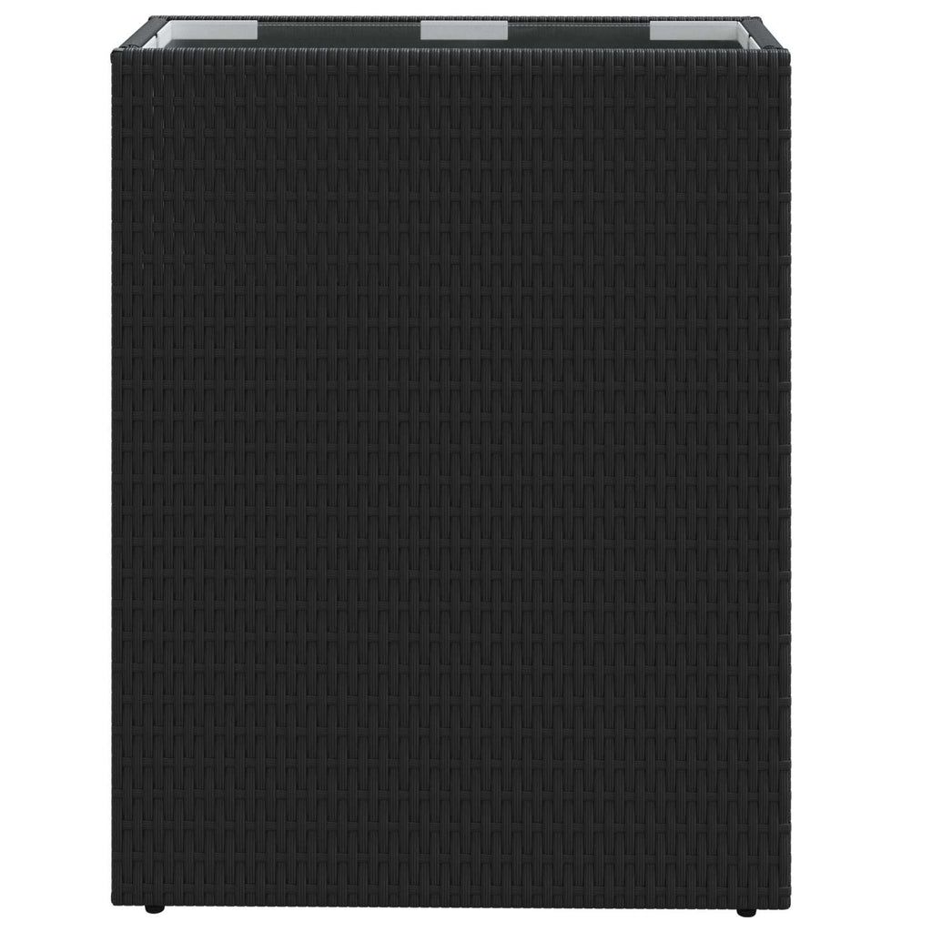 Vasetto alto Nero 55 x 22 x 70 cm polyrattan