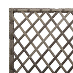 Vaso da Giardino con Trellis Grigio 70 x 30 x 135 cm polyrattan