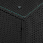 Tavolo laterale Nero polyrattan