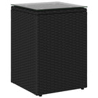 Tavolo laterale Nero polyrattan