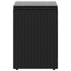 Tavolo laterale Nero polyrattan