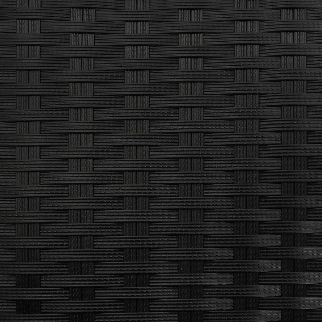 Tavolo laterale Nero polyrattan