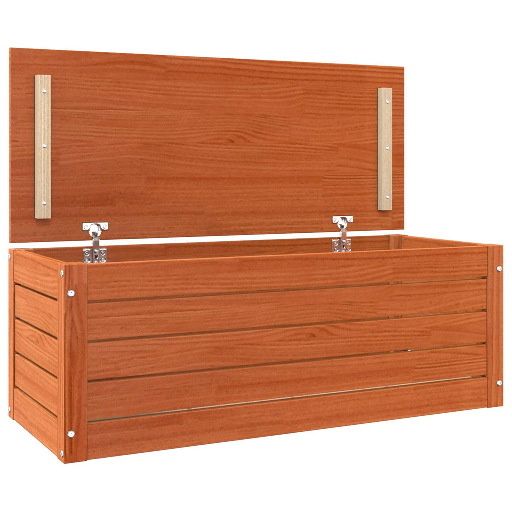 Scatola di Stoccaggio Marrone cerato 89 x 36,5 x 33 cm