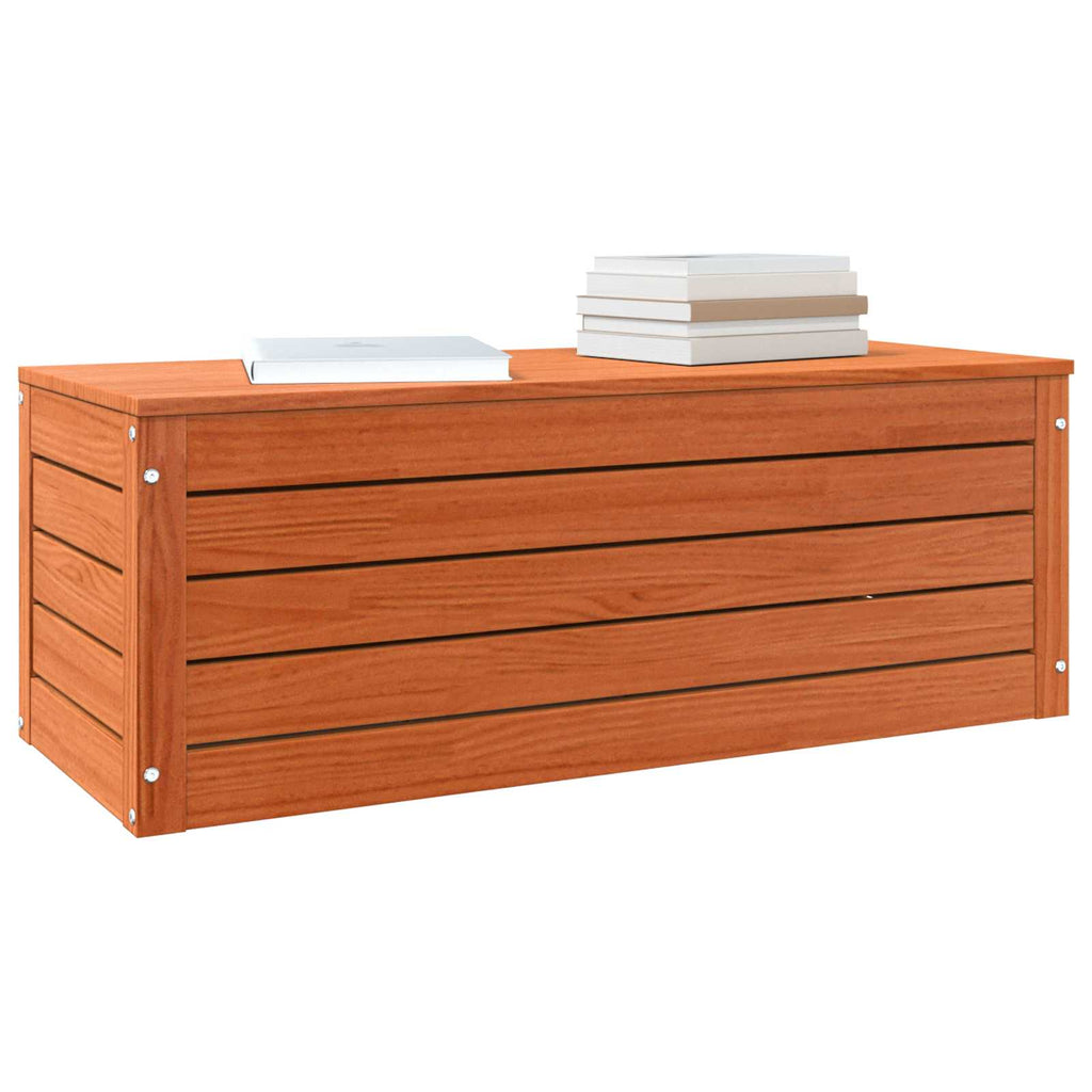 Scatola di Stoccaggio Marrone cerato 89 x 36,5 x 33 cm
