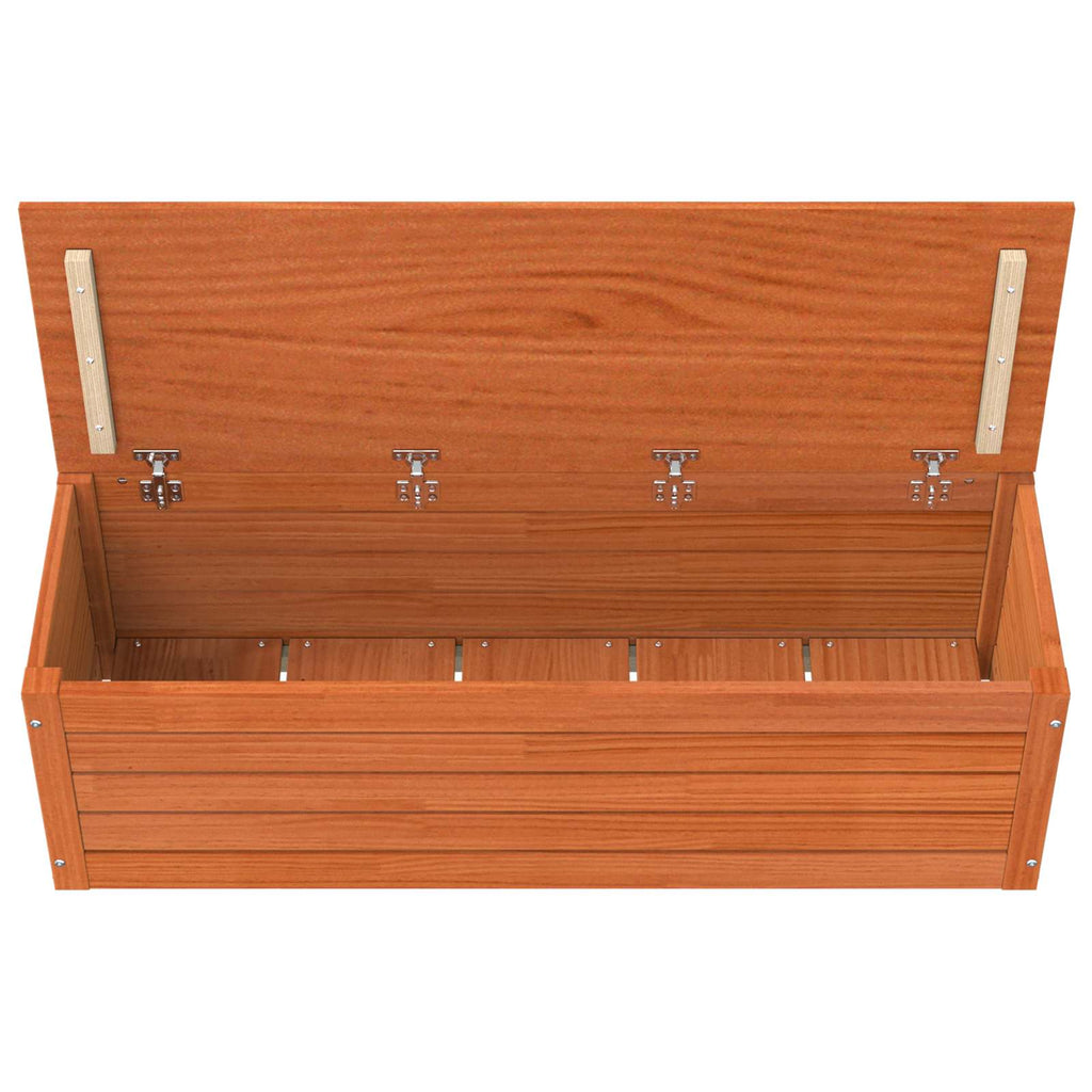 Scatola di Stoccaggio Marrone cerato 109 x 36,5 x 33 cm