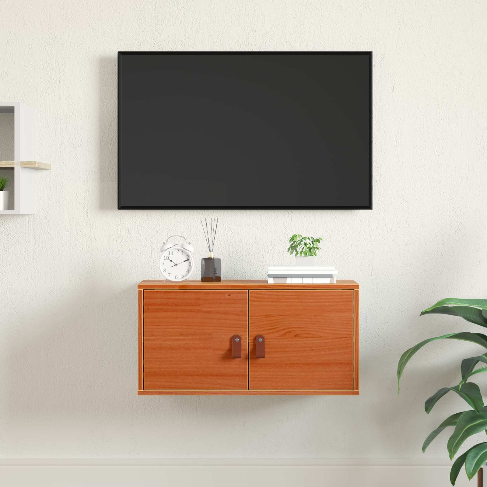 Armadietto a muro Marrone cerato 60 x 30 x 30 cm Pino massello