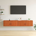 Armadietto a muro 2 pcs Marrone cerato 80 x 30 x 30 cm