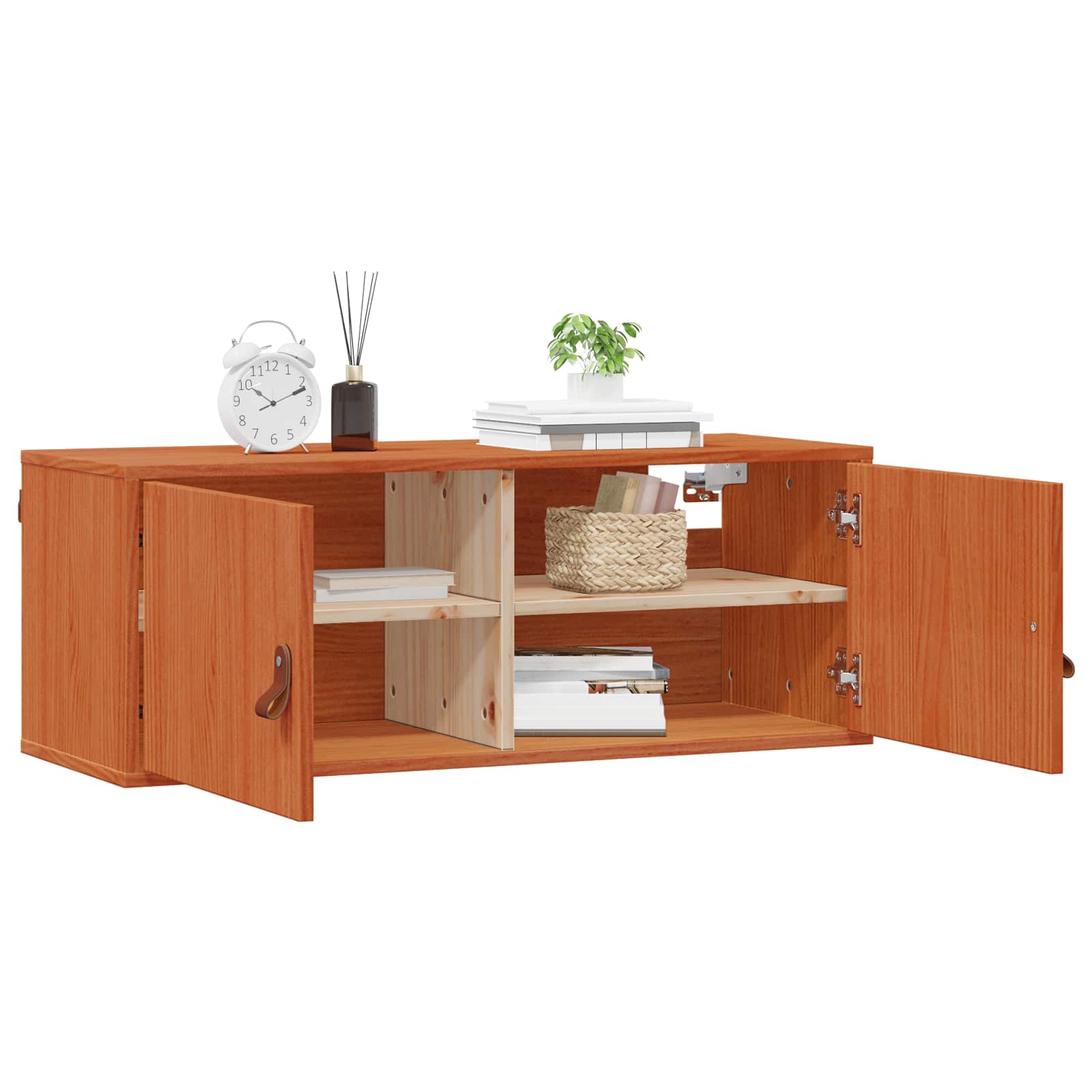 Armadietto a muro 2 pcs Marrone cerato 80 x 30 x 30 cm