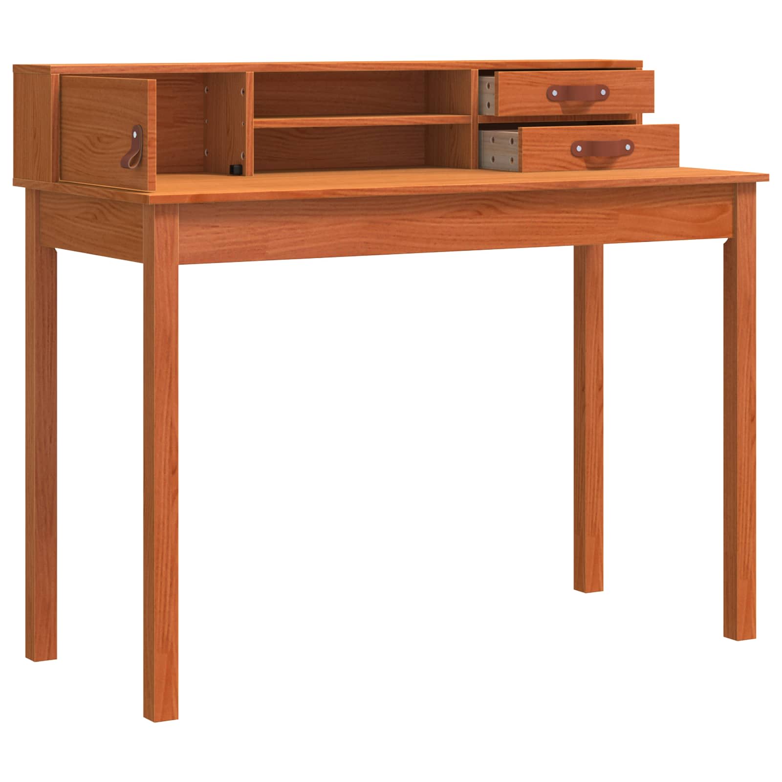 Scrivania con cassetto Marrone cerato 110 x 50 x 93 cm