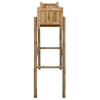Vaso da Giardino con Supporto Naturale 100 x 38 x 114 cm Bambù