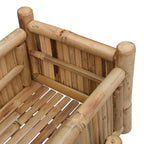 Vaso da Giardino con Supporto Naturale 50 x 38 x 74 cm Bambù