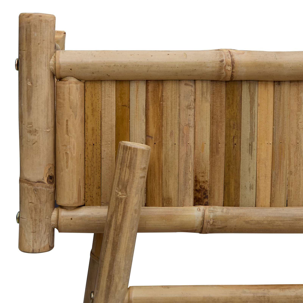 Vaso da Giardino con Supporto Naturale 50 x 38 x 74 cm Bambù