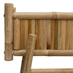 Vaso da Giardino con Supporto Naturale 50 x 38 x 74 cm Bambù