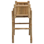 Vaso da Giardino con Supporto Naturale 50 x 38 x 74 cm Bambù