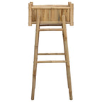 Vaso da Giardino con Supporto Naturale 50 x 38 x 114 cm Bambù