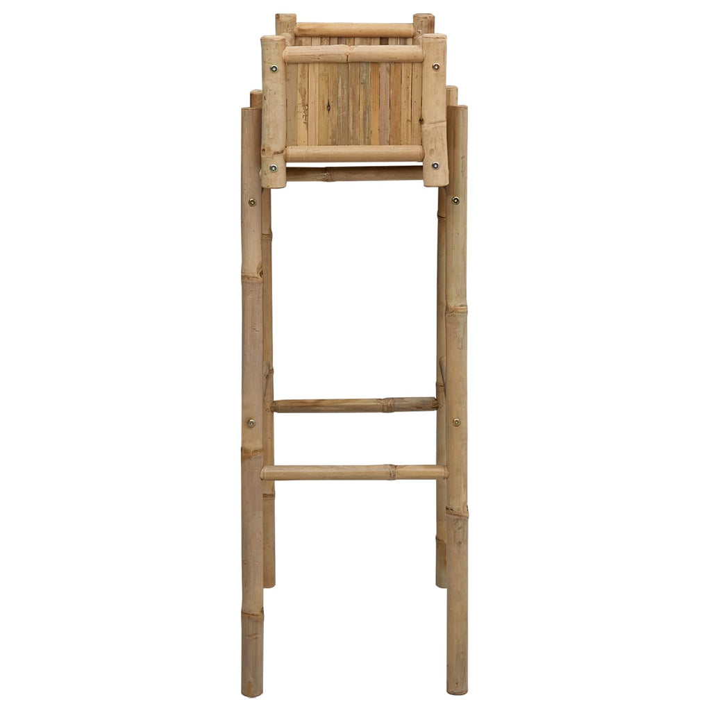 Vaso da Giardino con Supporto Naturale 50 x 38 x 114 cm Bambù