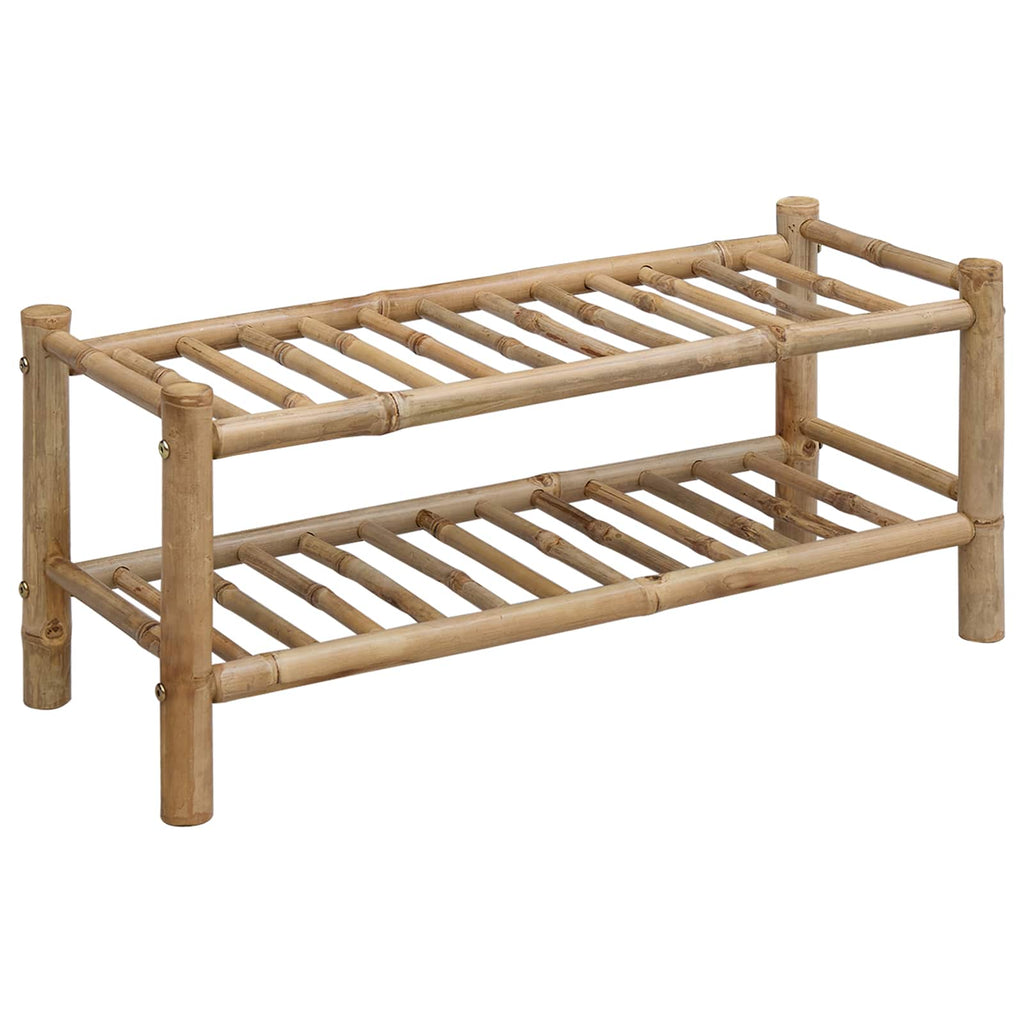 Scarpiera con lo scaffale Naturale 68 x 28 x 30 cm Bambù