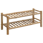 Scarpiera con lo scaffale Naturale 68 x 28 x 30 cm Bambù