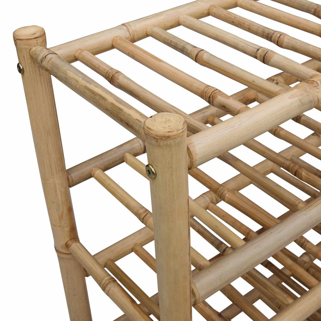 Scarpiera con lo scaffale Naturale 68 x 28 x 63 cm Bambù