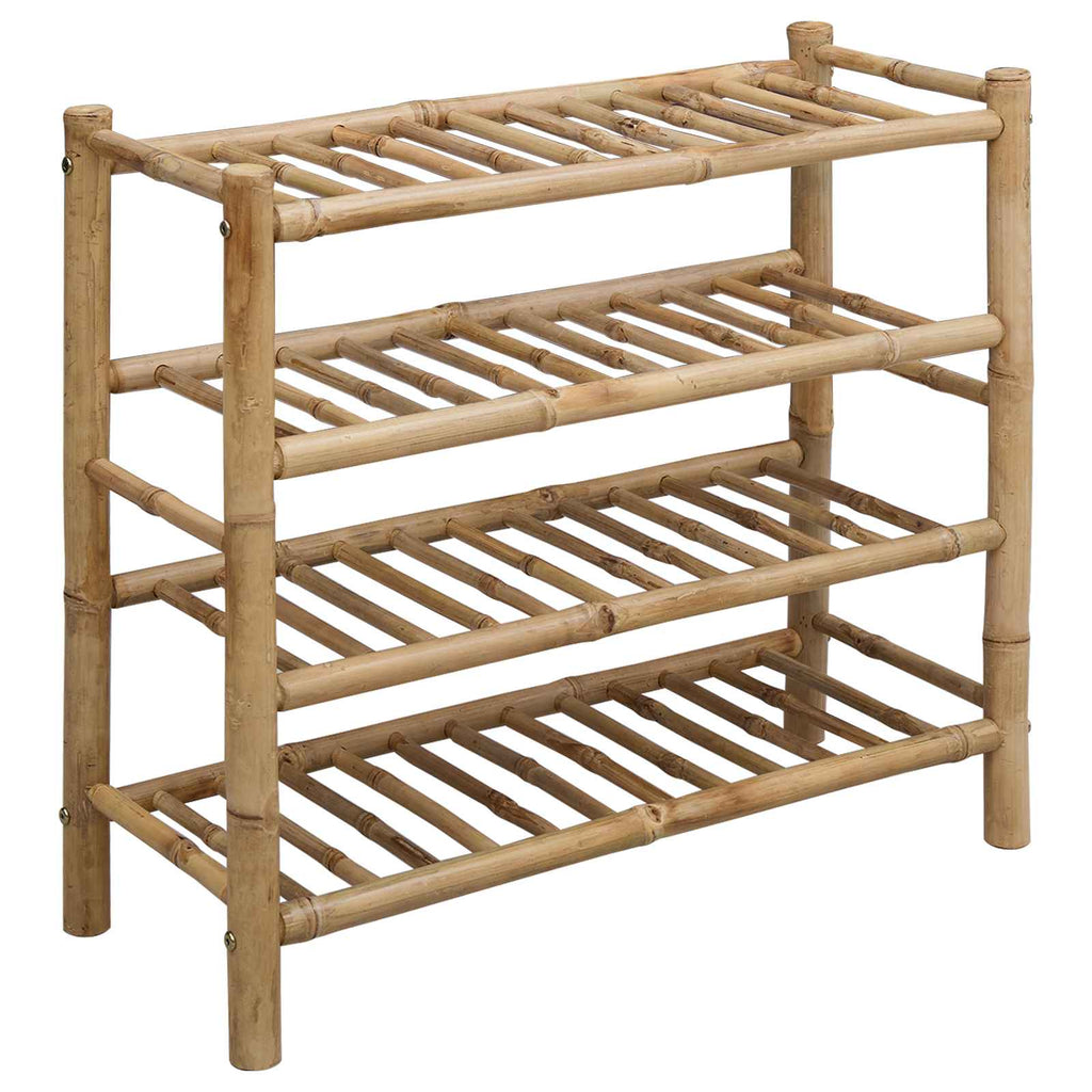 Scarpiera con lo scaffale Naturale 68 x 28 x 63 cm Bambù