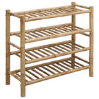 Scarpiera con lo scaffale Naturale 68 x 28 x 63 cm Bambù