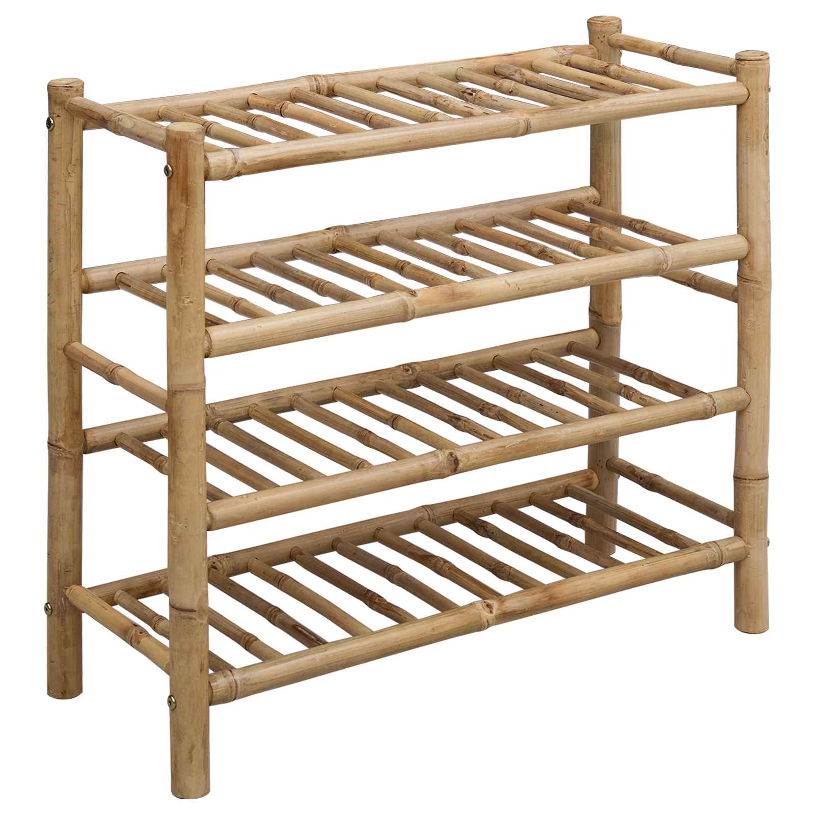 Scarpiera con lo scaffale Naturale 68 x 28 x 63 cm Bambù