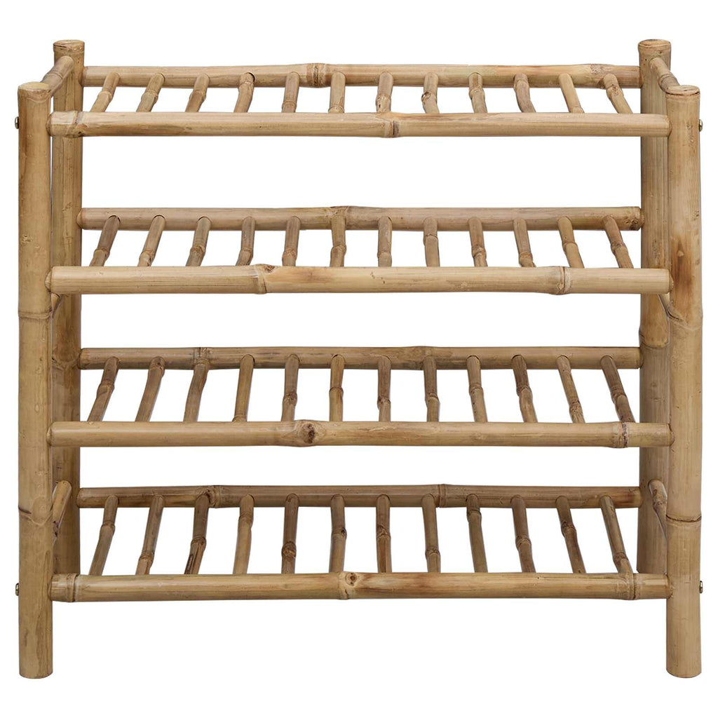 Scarpiera con lo scaffale Naturale 68 x 28 x 63 cm Bambù