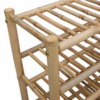 Scarpiera con lo scaffale Naturale 68 x 28 x 96 cm Bambù