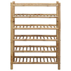 Scarpiera con lo scaffale Naturale 68 x 28 x 96 cm Bambù
