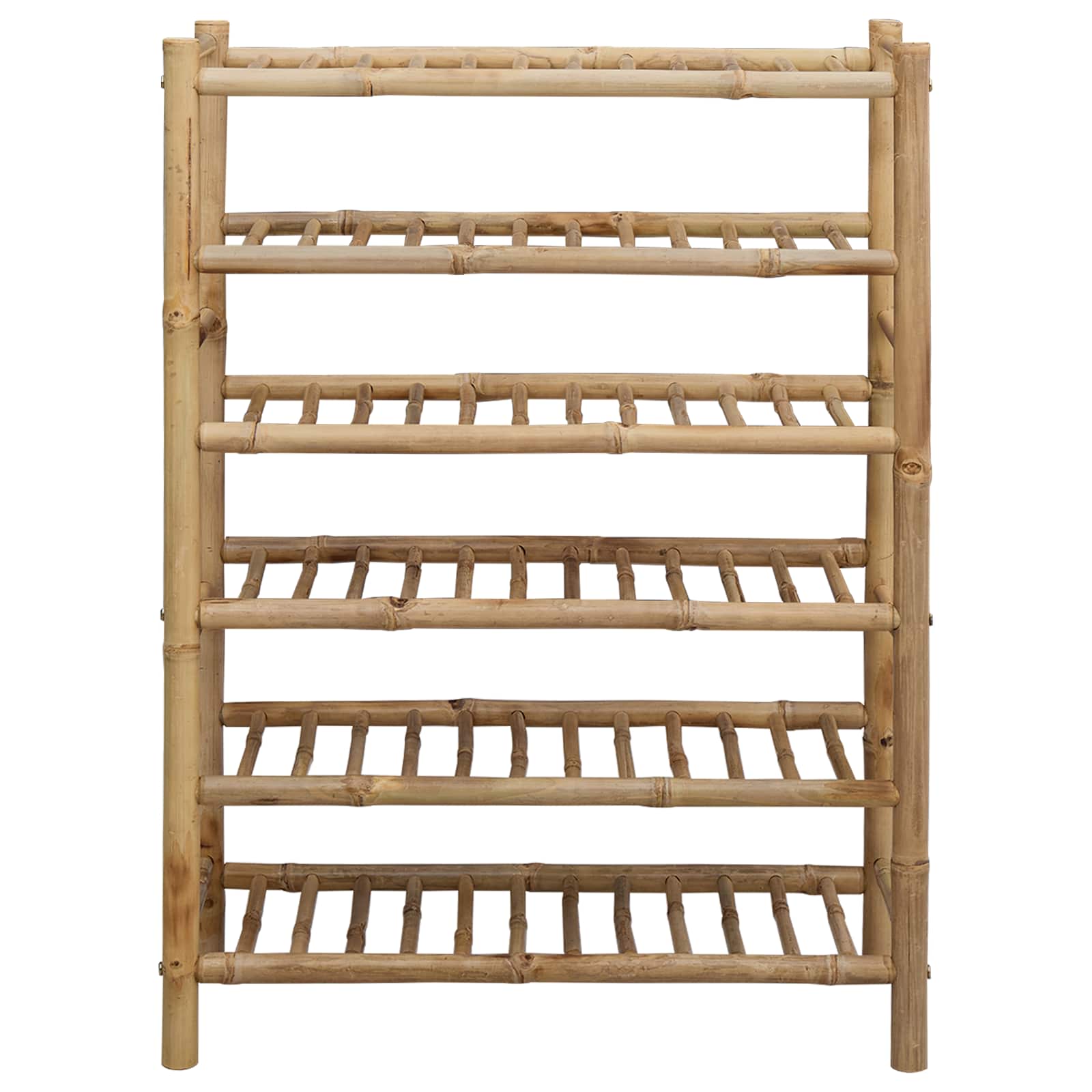 Scarpiera con lo scaffale Naturale 68 x 28 x 96 cm Bambù