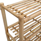 Scarpiera con lo scaffale Naturale 88 x 27 x 80 cm Bambù