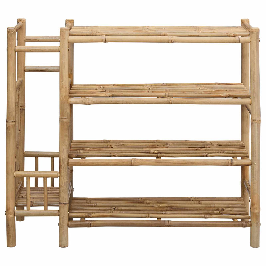 Scarpiera con lo scaffale Naturale 88 x 27 x 80 cm Bambù