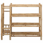 Scarpiera con lo scaffale Naturale 88 x 27 x 80 cm Bambù