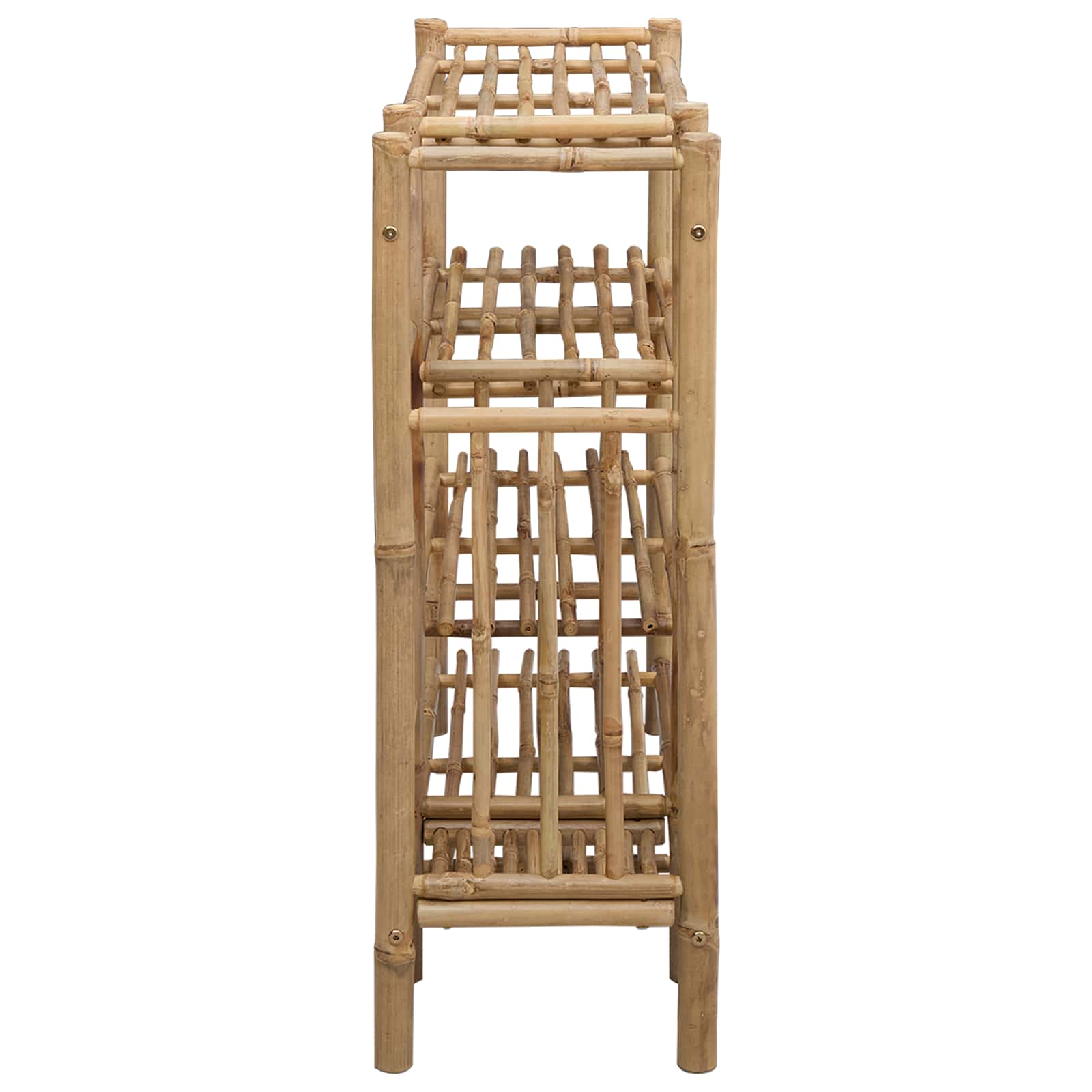 Scarpiera con lo scaffale Naturale 88 x 27 x 80 cm Bambù