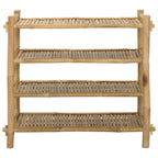 Scarpiera con lo scaffale Naturale 4 ripiani Bambù