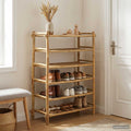 Scarpiera con lo scaffale Naturale 6 ripiani Bambù