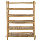 Scarpiera con lo scaffale Naturale 6 ripiani Bambù