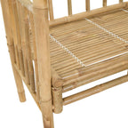 Arco da Giardino con Panchina Naturale 115 x 50 x 205 cm Bambù