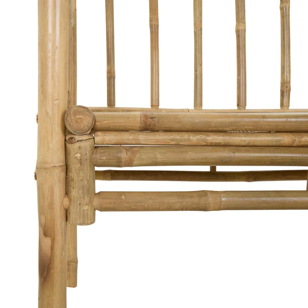 Arco da Giardino con Panchina Naturale 115 x 50 x 205 cm Bambù