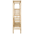 Arco da Giardino con Panchina Naturale 115 x 50 x 205 cm Bambù