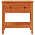 Tavolo consolle con cassetto Marrone cerato 75 x 35 x 75 cm