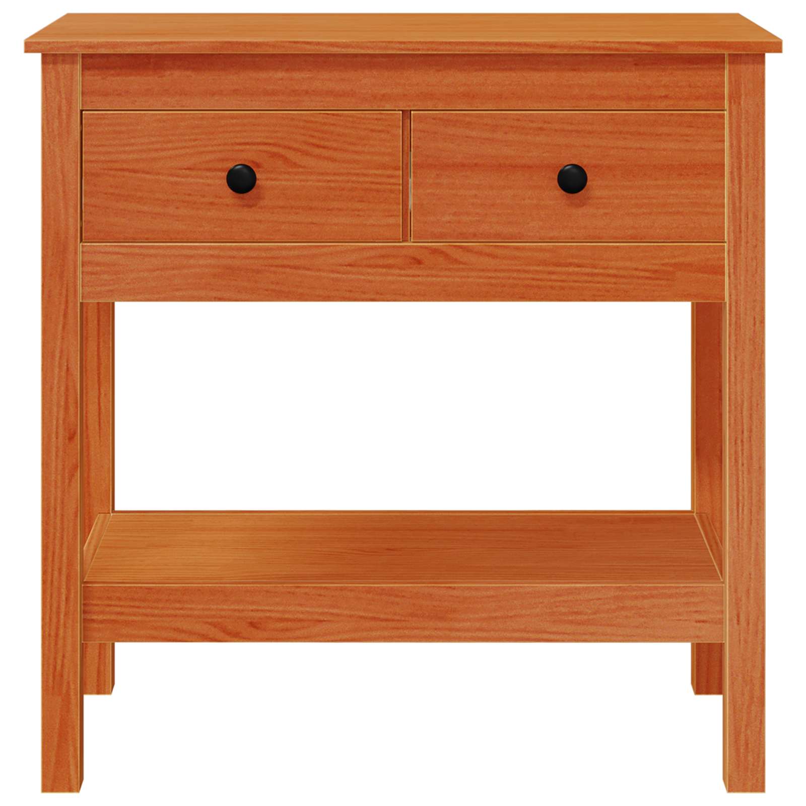 Tavolo consolle con cassetto Marrone cerato 75 x 35 x 75 cm