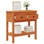 Tavolo consolle con cassetto Marrone cerato 75 x 35 x 75 cm