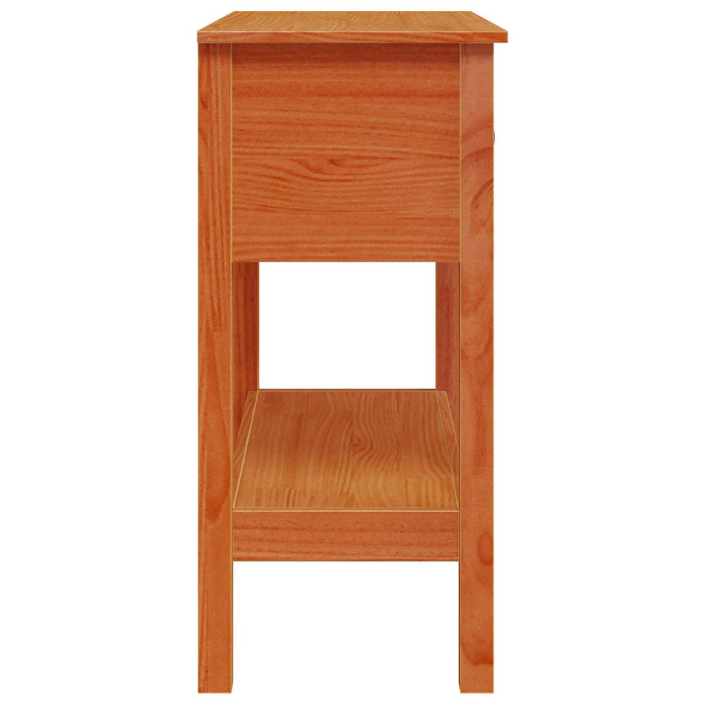 Tavolo consolle con cassetto Marrone cerato 75 x 35 x 75 cm