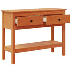 Tavolo consolle con cassetto Marrone cerato 100 x 35 x 75 cm
