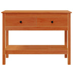 Tavolo consolle con cassetto Marrone cerato 100 x 35 x 75 cm