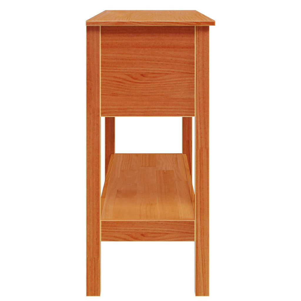 Tavolo consolle con cassetto Marrone cerato 100 x 35 x 75 cm