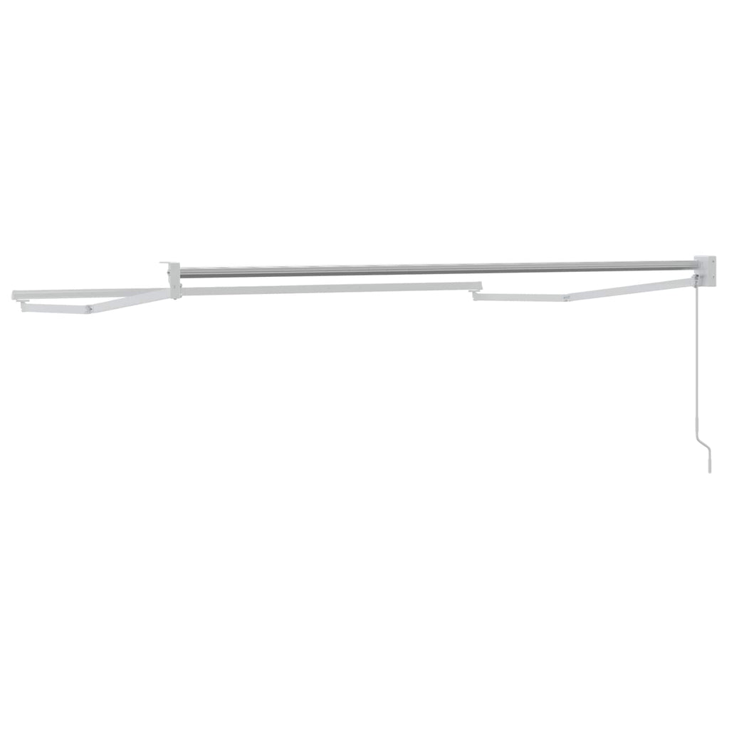 Telaio per tende da sole retrattile manuale Bianco 3 x 2 m