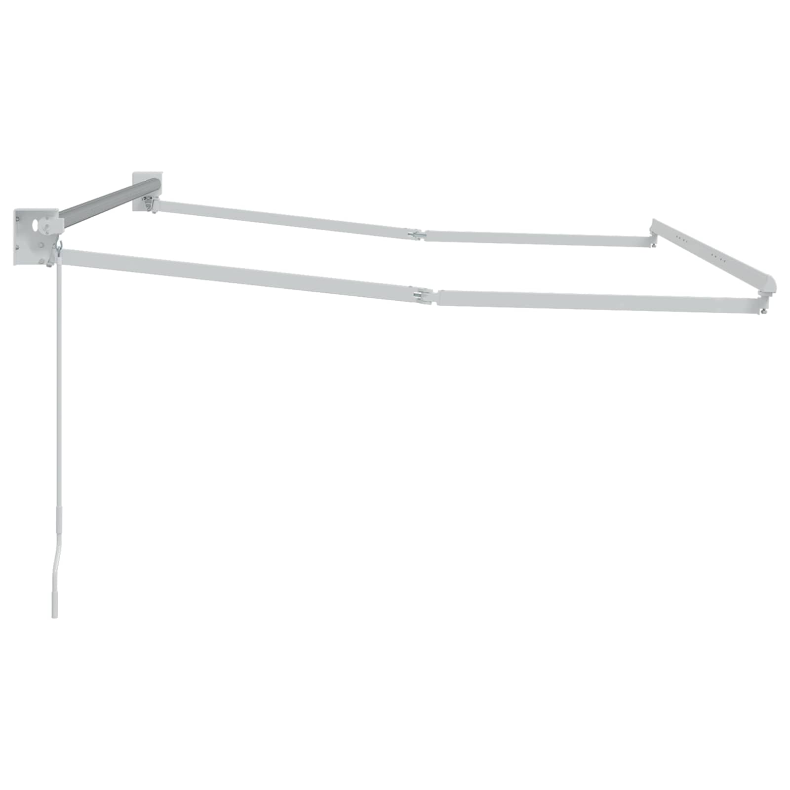 Telaio per tende da sole retrattile manuale Bianco 3 x 2 m