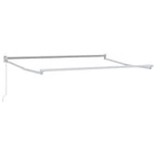 Telaio per tende da sole retrattile manuale Bianco 3,5 x 2 m